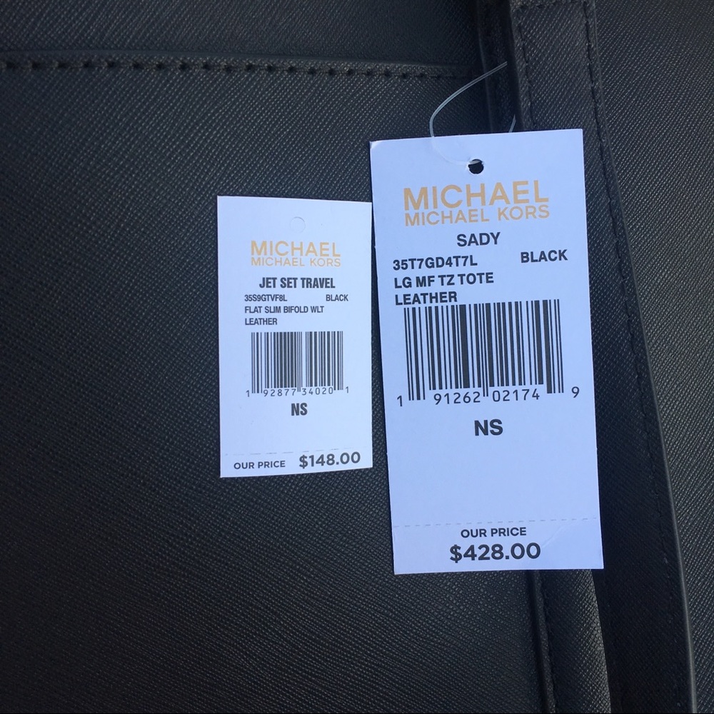 NWT Michael Kors Sady Large Tote & Wallet Set - Picture 5 of 5